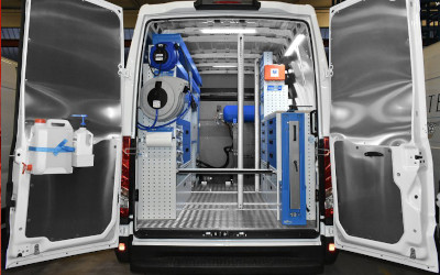 Allestimento Syncro System su Iveco Daily per assistenza autospurghi Allestimento Syncro System su Iveco Daily per assistenza autospurghi